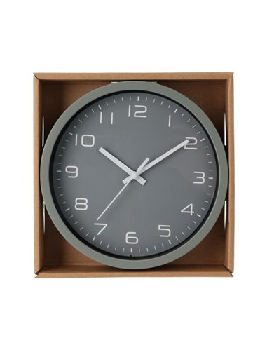 Ρολόι τοίχου γκρι Ø20εκ.