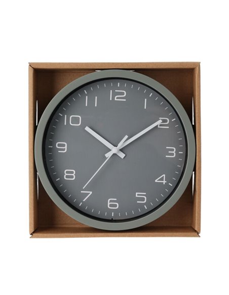 Ρολόι τοίχου γκρι Ø20εκ.