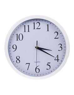 Ρολόι τοίχου Ø27εκ. λευκό