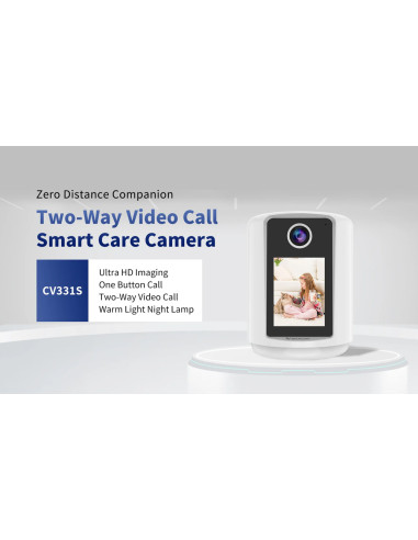 VSTARCAM smart κάμερα CV331S με οθόνη, 3MP, WiFi, 2000mAh, SD