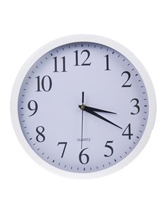 Ρολόι τοίχου Ø22εκ. λευκό