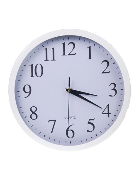 Ρολόι τοίχου Ø22εκ. λευκό