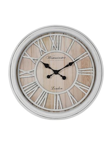 Ρολόι τοίχου λευκό Ø50,6x5,5εκ.