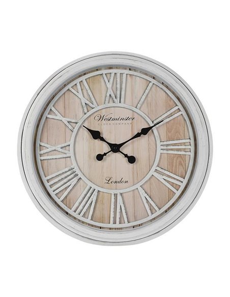 Ρολόι τοίχου λευκό Ø50,6x5,5εκ.