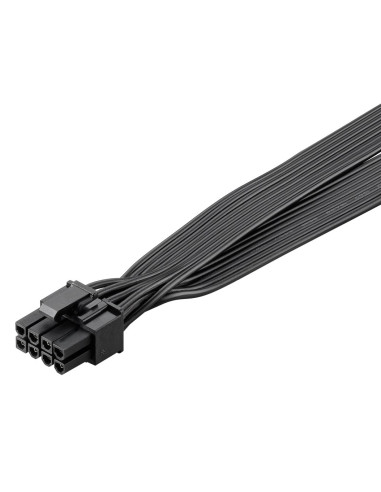 GOOBAY καλώδιο 8 pin σε 2x 6+2 pin PCIe 59714, 23cm, μαύρο