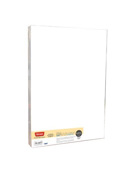 Synaps συνθετικό χαρτί αυτοκόλλητο αδιάβροχο 33x48,8εκ. 20 φύλλα 135γρ.