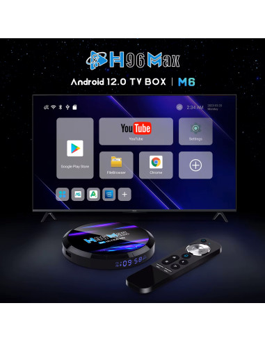 H96 TV Box Μ6, 8K, H618, 4/32GB, WiFi 6, Android 12