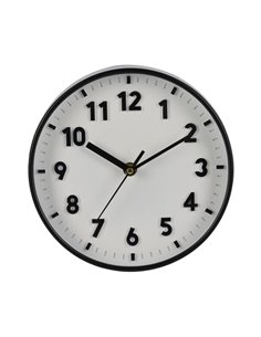 Ρολόι τοίχου μαύρο Ø20εκ.