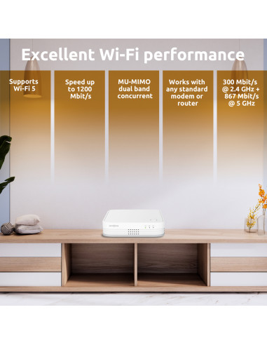 STRONG WiFi Mesh Home Kit ATRIA 1200 V2, 1200Mbps Dual Band, 2τμχ