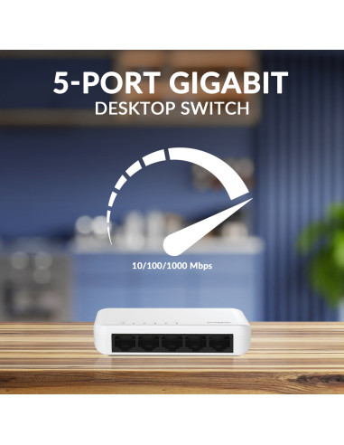 STRONG switch SW5000P, 5x Gigabit θύρες, 1000Mbps