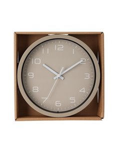 Ρολόι τοίχου μπεζ Ø20εκ.