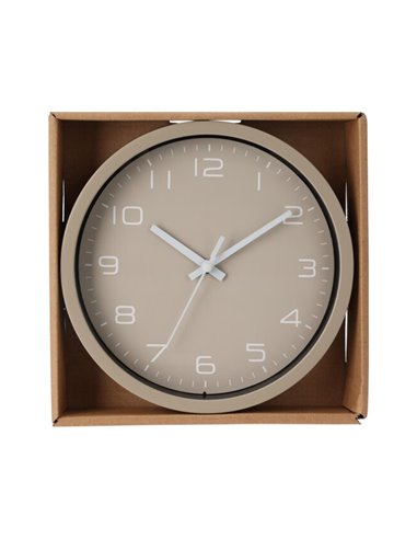 Ρολόι τοίχου μπεζ Ø20εκ.
