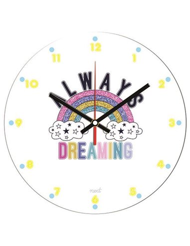 Νext ρολόι Ø31εκ. "Rainbow"