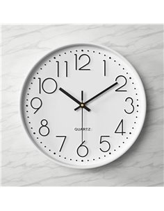 Ρολόι τοίχου λευκό Ø20εκ.