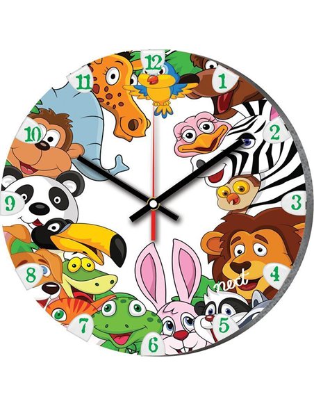 Νext ρολόι Ø31εκ. "ζώα της ζούγκλας"