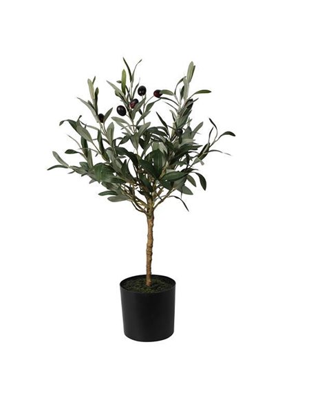 Ελιά τεχνητή 66εκ σε μαύρη πλαστίκη γλάστρα