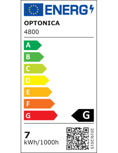 OPTONICA LED καλωδιοταινία 4800, 5050 30 SMD/m, 12V, 500lm/m, 4500K, 5m