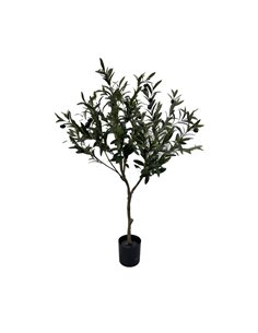 Ελιά τεχνητή Nextdeco Υ0,95μ. με καρπούς σε μαύρη γλάστρα Ø15εκ.
