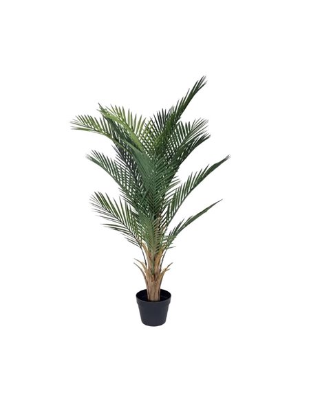 Φοινικόδεντρο τεχνητό Nextdeco Υ1,2μ, με 16 PE φύλλα. σε μαύρη γλάστρα Ø15εκ.