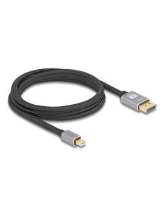 DELOCK καλώδιο mini DisplayPort σε DisplayPort 81092, 8K/60Hz, 32.4 Gbps, 2m, μαύρο