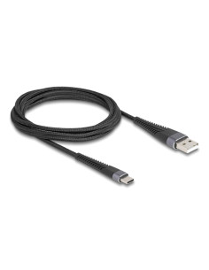 DELOCK καλώδιο USB σε USB-C 81122, 60W, 480Mbps, 2m, μαύρο
