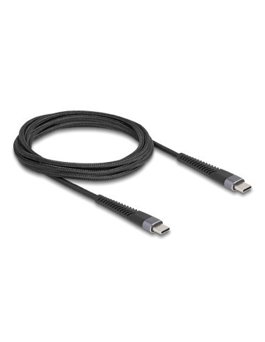 DELOCK καλώδιο USB-C 81125, 60W, 480Mbps, 2m, μαύρο