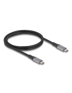 DELOCK καλώδιο USB-C 81191, 240W, 40 Gbps, 8K, 1m, E-Marker, μαύρο