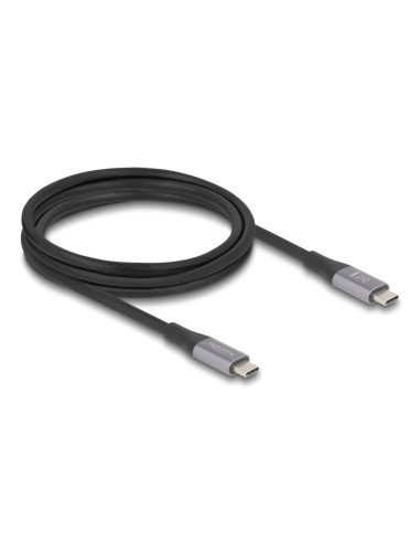 DELOCK καλώδιο USB-C 81192, 240W, 40 Gbps, 8K, 2m, E-Marker, μαύρο