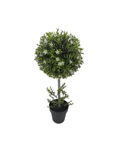 Βούξος τεχνητός Nextdeco Υ60εκ., σε μαύρη γλάστρα Ø13,5εκ.