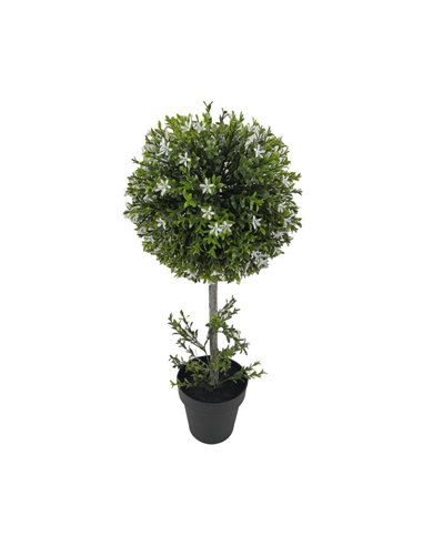 Βούξος τεχνητός Nextdeco Υ60εκ., σε μαύρη γλάστρα Ø13,5εκ.