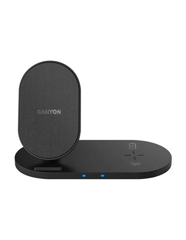 Wireless charger Canyon WS-202 10W 2in1 Black (CNS-WCS202)