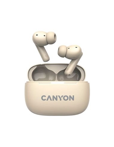 Headset Canyon OnGo TWS-10 ANC+ENC Beige - CNS-TWS10BG