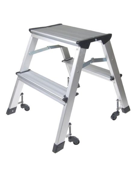 Σκάλα mini με ρόδες - 2 σκαλοπάτια Υ46εκ.