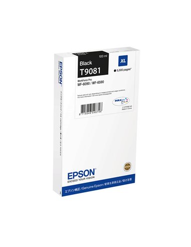 Ink Epson XL C13T90814N Black 100ml 5k pgs