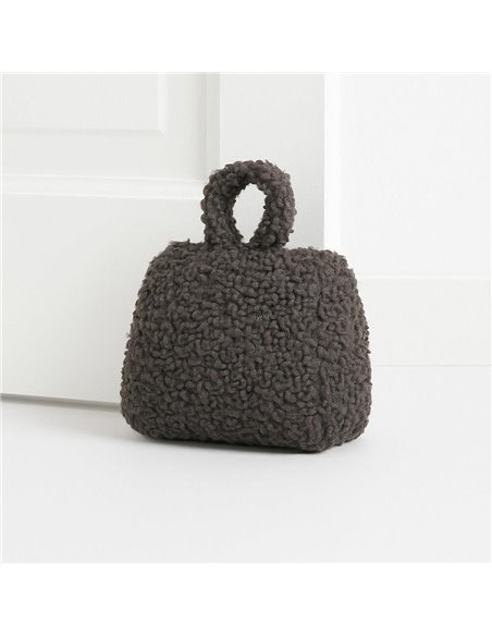 Στοπ πόρτας καφέ 17x7x16εκ.