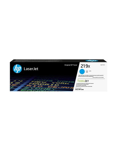 HP 219X High Yield Cyan Original LaserJet Toner Cartridge