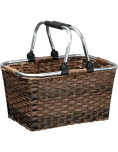 Καλάθι πικ νικ από ραττάν Υ25x41,5x30εκ.