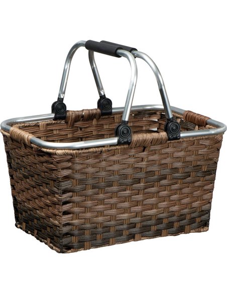 Καλάθι πικ νικ από ραττάν Υ25x41,5x30εκ.