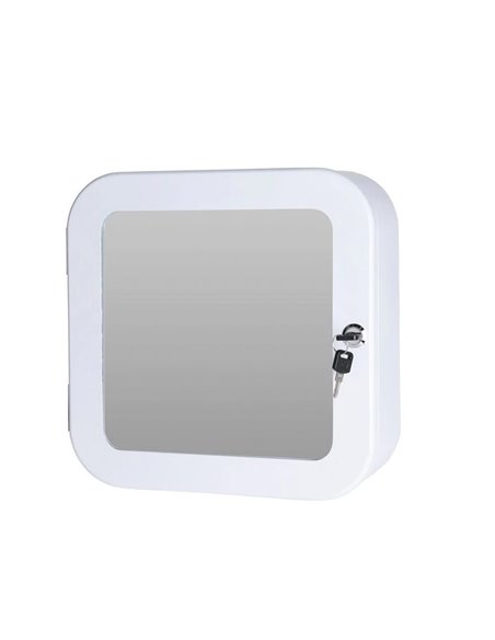 Φαρμακείο μεταλλικό λευκό Υ32x32x11,5εκ