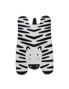 Χαλάκι παιδικό "Ζωάκια" σε σχήμα ζώου 50x80εκ. ζέβρα