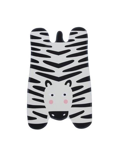 Χαλάκι παιδικό "Ζωάκια" σε σχήμα ζώου 50x80εκ. ζέβρα