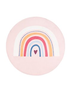 Χαλάκι παιδικό στρογγυλό για κορίτσια Ø100εκ. rainbow