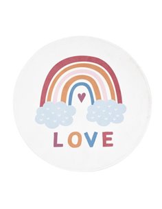 Χαλάκι παιδικό στρογγυλό για κορίτσια Ø100εκ. love