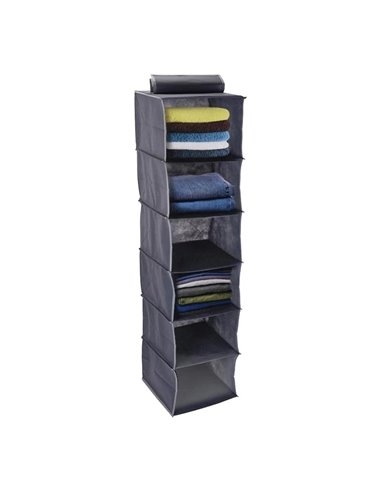 Κρεμαστή θήκη οργάνωσης ντουλάπας 6 θέσεων Y120x30x30εκ.