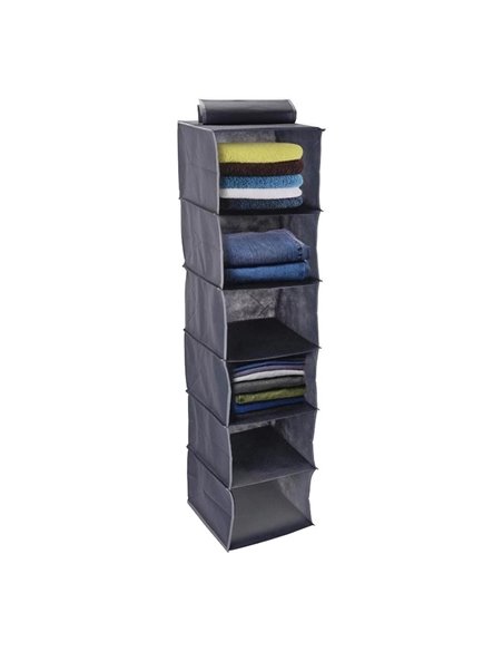 Κρεμαστή θήκη οργάνωσης ντουλάπας 6 θέσεων Y120x30x30εκ.