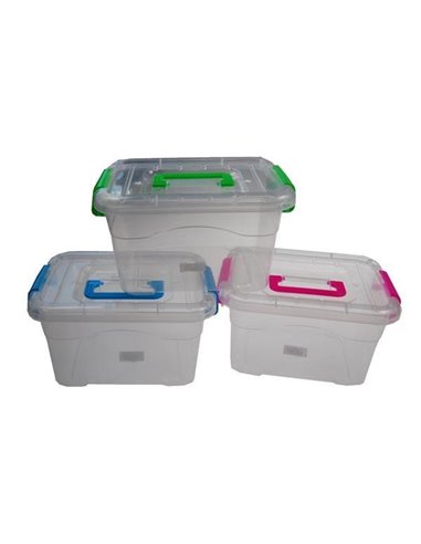 Κουτί αποθήκευσης πλαστικό 2,50lt, Υ10x21x14εκ.