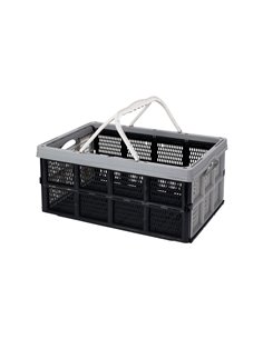 Πτυσσόμενο κουτί αποθήκευσης γκρι 32l Y22x51x34εκ.