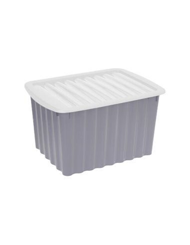 Κουτί αποθήκευσης γκρι Υ23x40x30εκ.