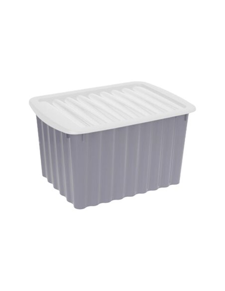 Κουτί αποθήκευσης γκρι Υ23x40x30εκ.