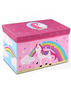 Κουτί αποθήκευσης υφασμάτινο μονόκερος Υ35x60x30εκ.